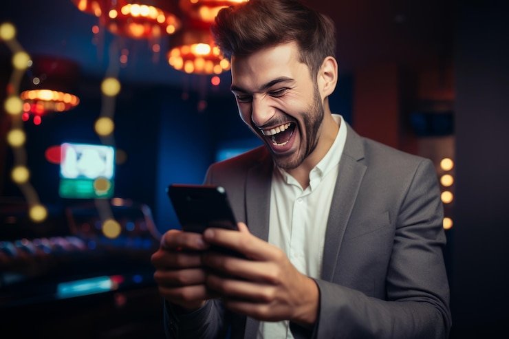 Ilustrasi pengguna memproses pendaftaran akun di perangkat mobile dengan mudah dan aman